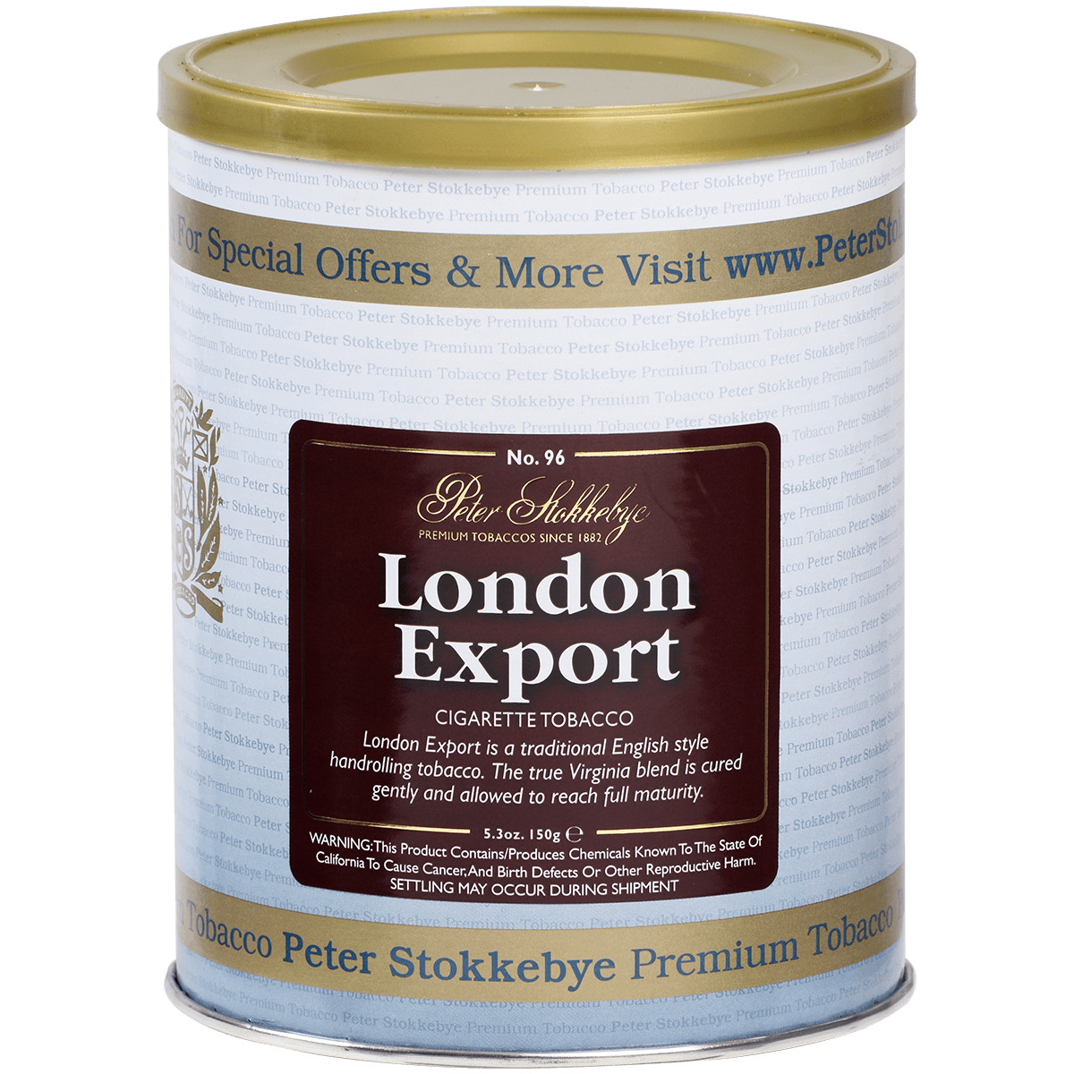 Peter Stokkebye London Export 5.3 oz tin
